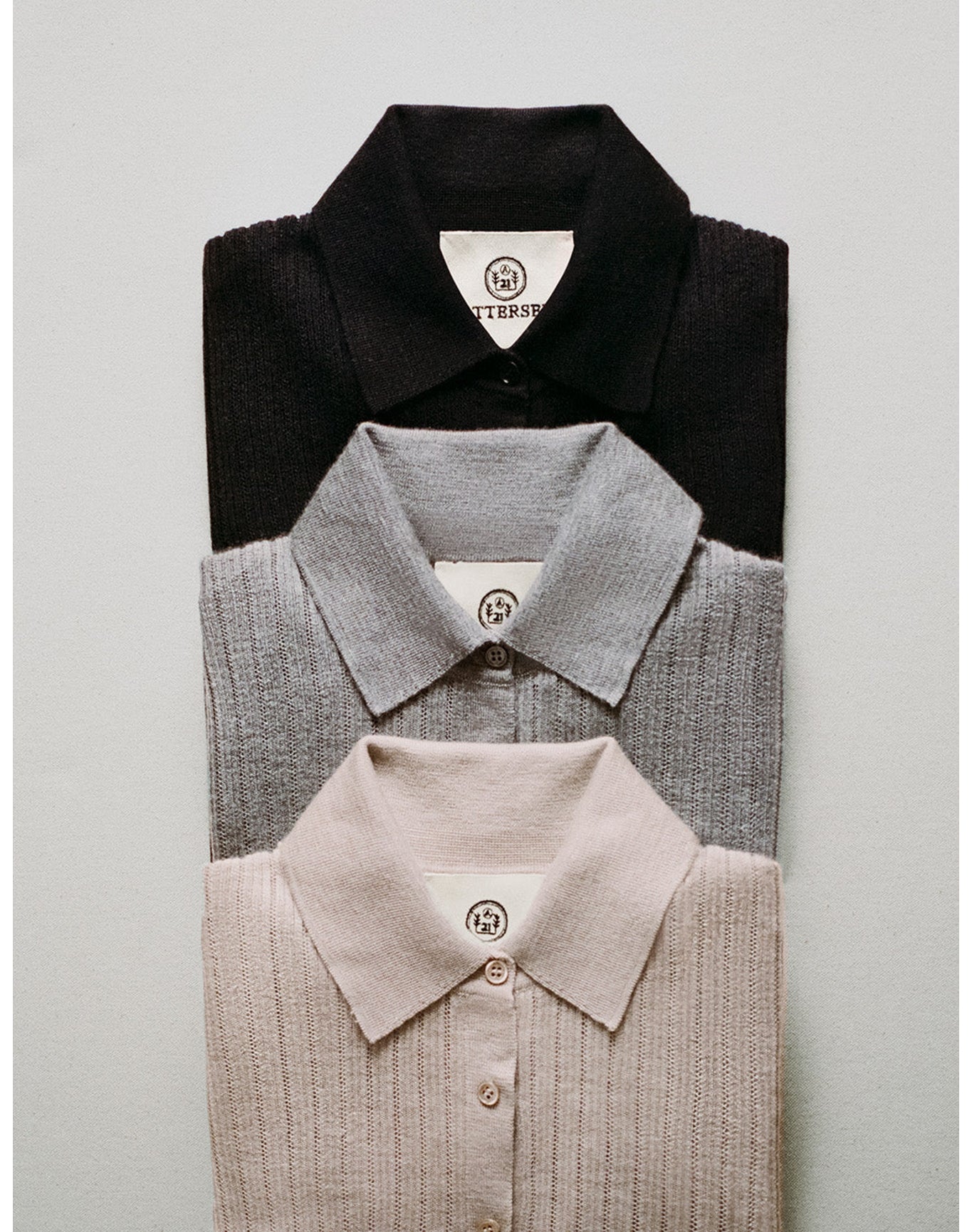 The Whisper Knit Polo | Taupe