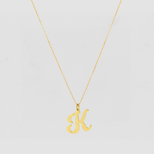 The Signature Script Pendant Necklace | Gold Vermeil