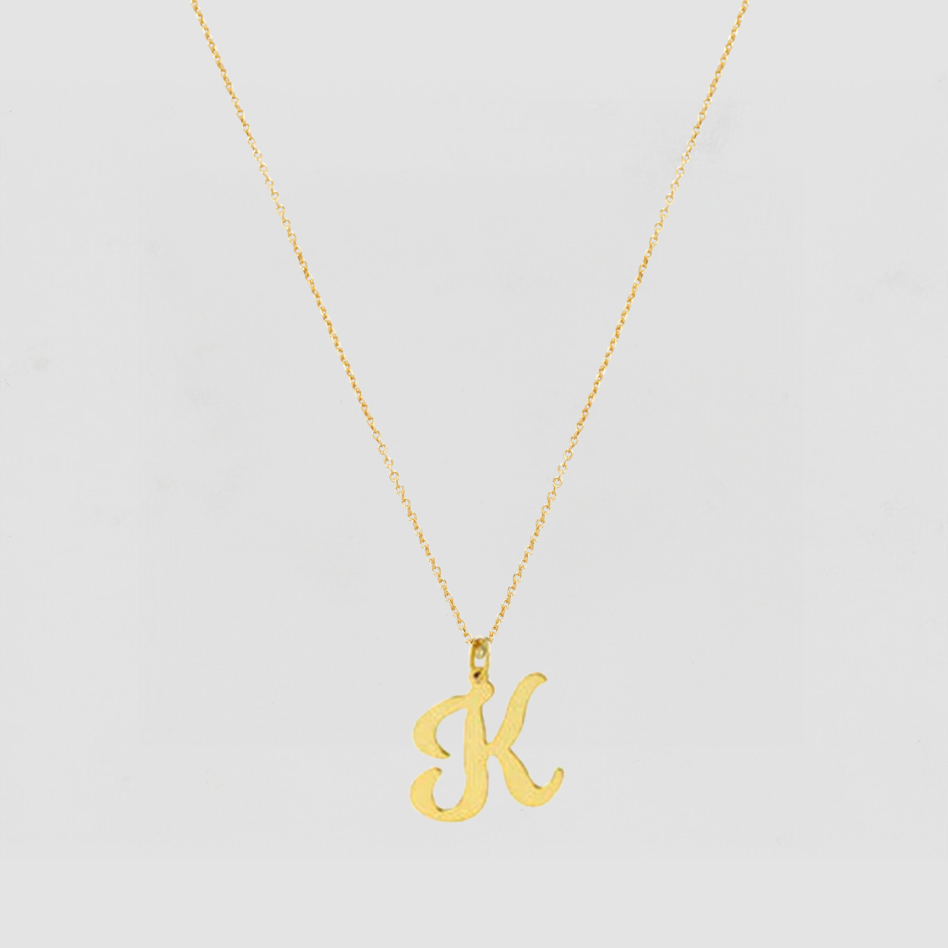 The Signature Script Pendant Necklace | Gold Vermeil