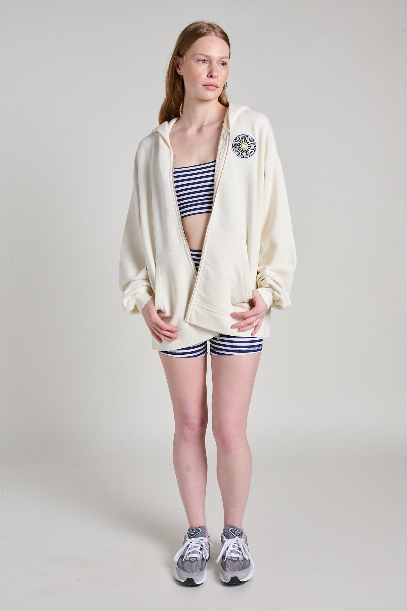 Soul by SoulCycle | Rae Zip Front Hoodie | Tofu