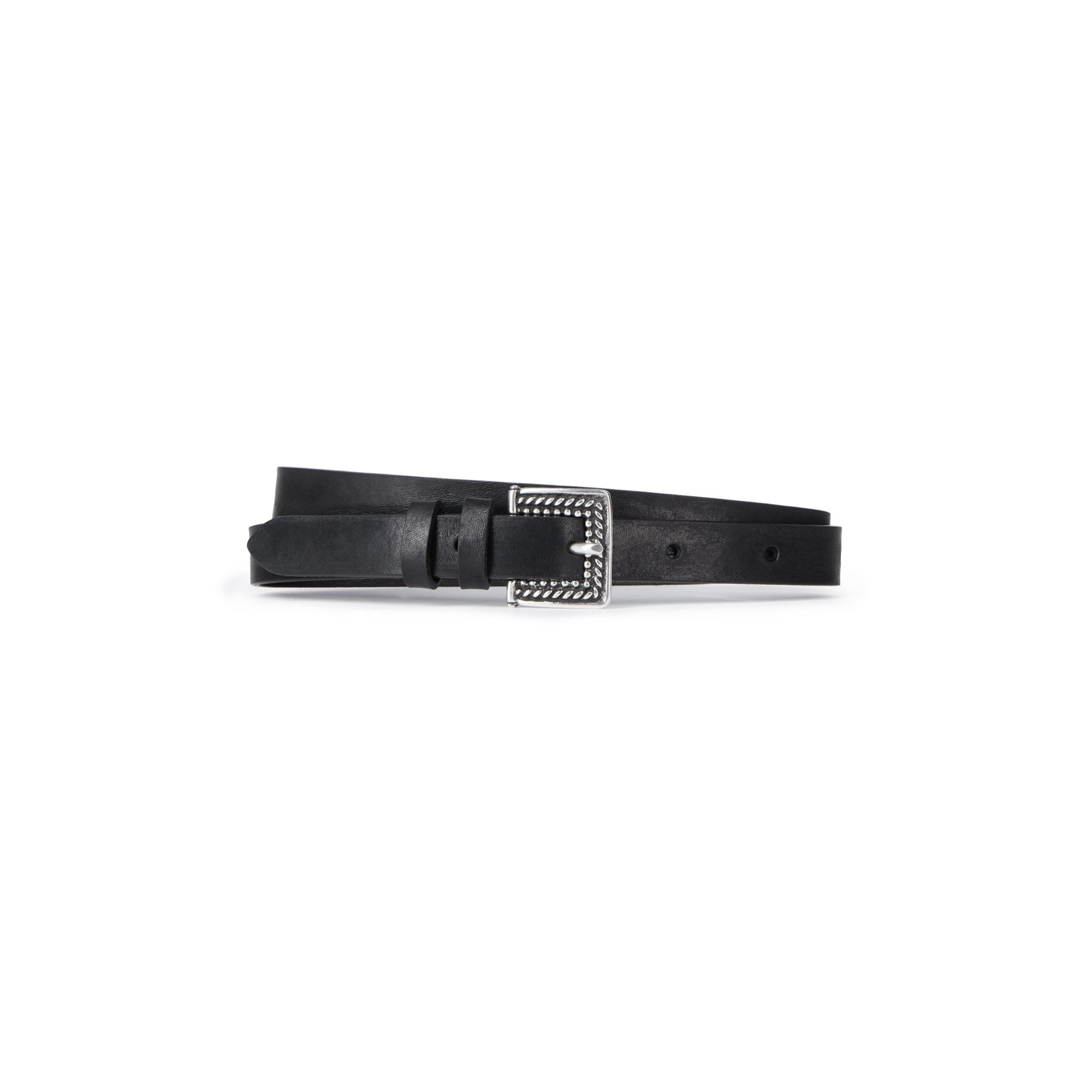 Thin Leather Belt | Women | Black