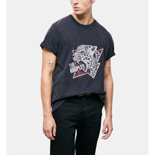 Tiger Screen Print T-Shirt | Men | Black Washed