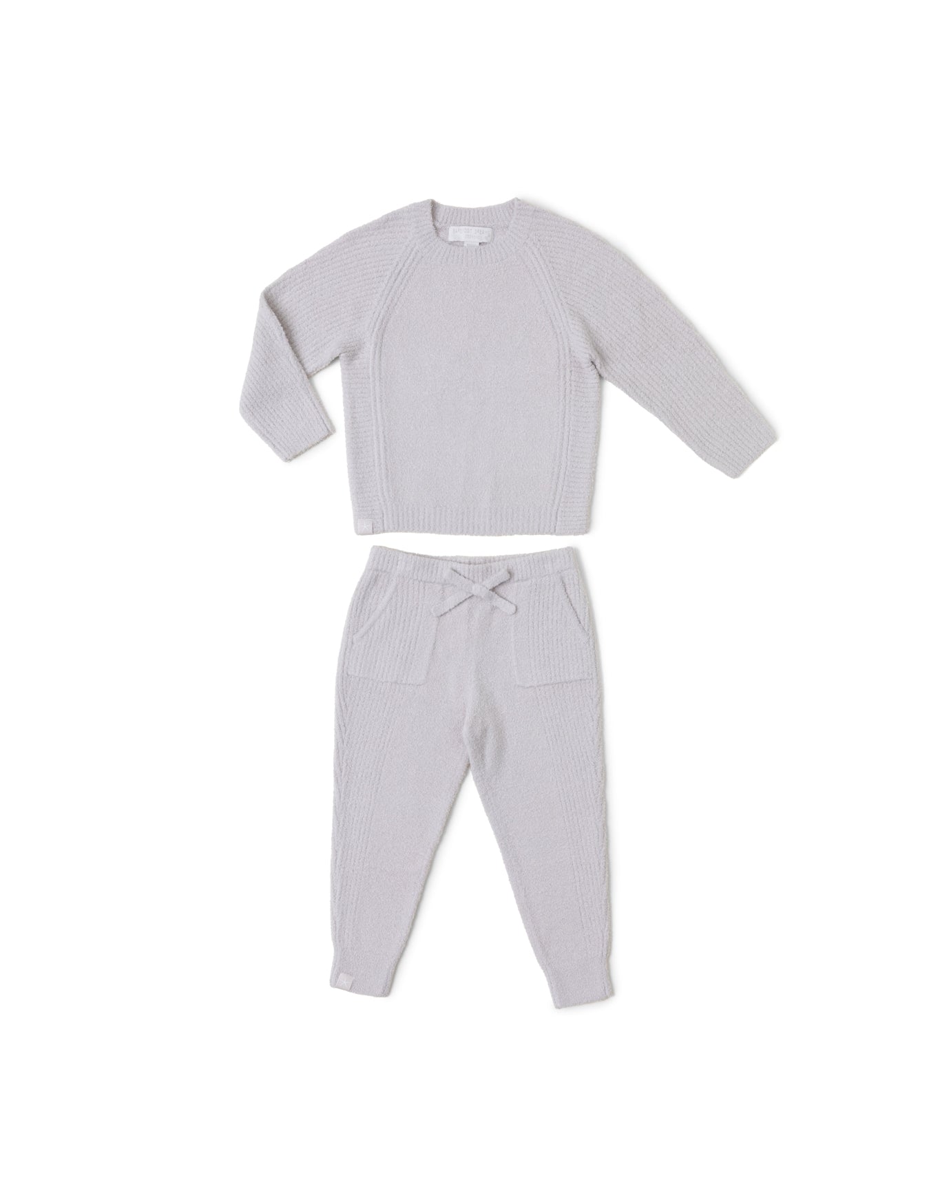 Toddler | Cozychic Lite Blocked Ribbed Set | Silver