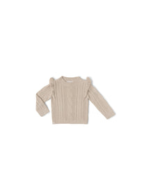 Toddler | Cozychic Lite Cable Pullover | Stone