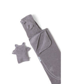 Toddler | Hooded Towel And Washcloth Set - Crab | Beach Rock