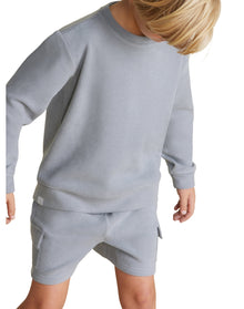 Toddler | MC Brushed Fleece Cargo Short | Moonbeam