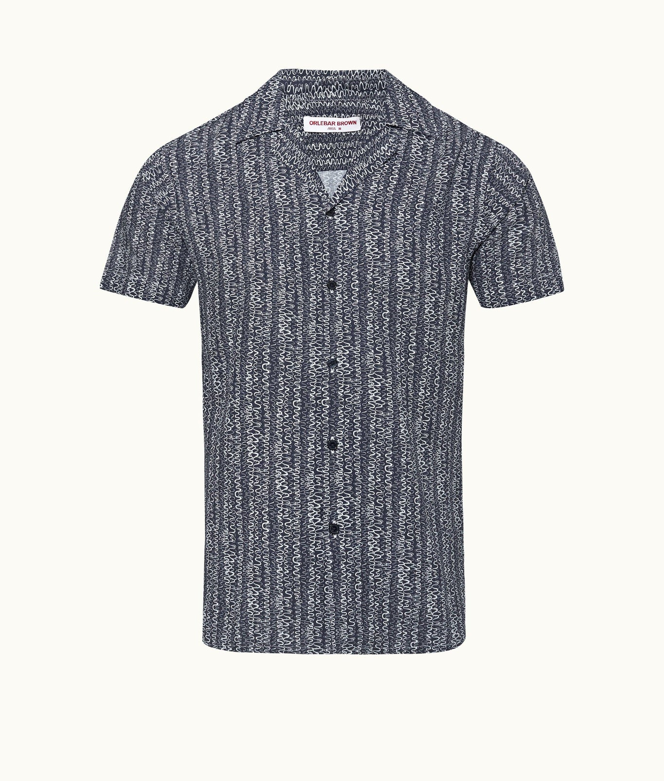 Travis Wavie Capri Collar Shirt | Midnight Navy