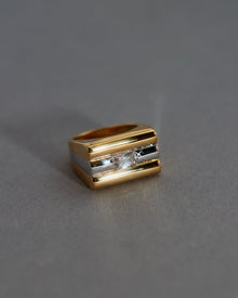 Tricolore Ring | Black Onyx/Cubic Zirconia | Silver