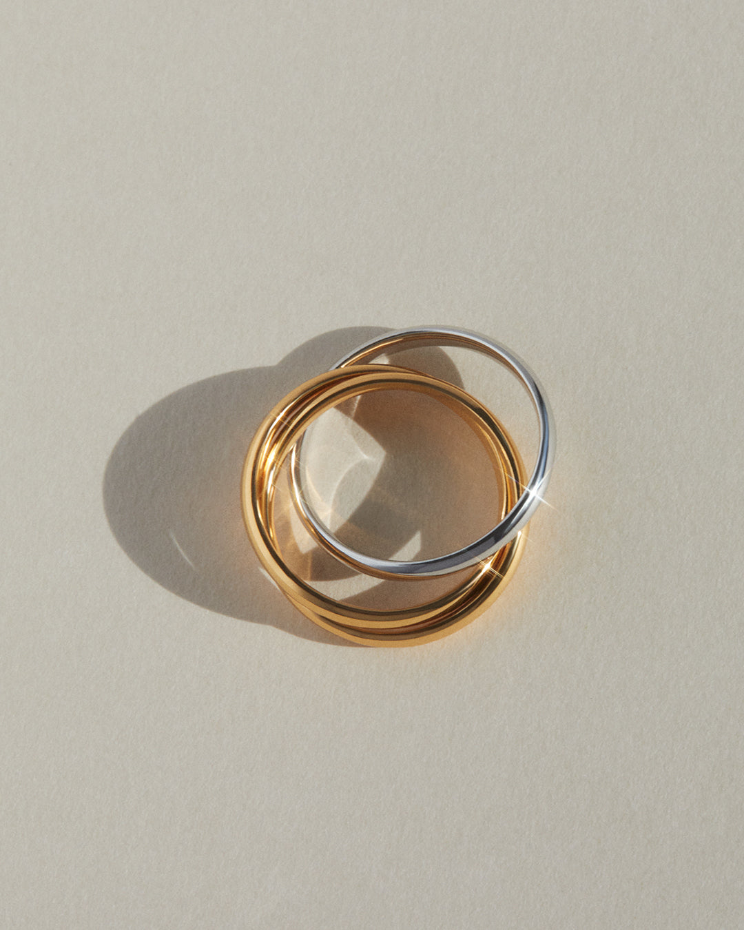 Trio Twisted Ring | Three-Tone