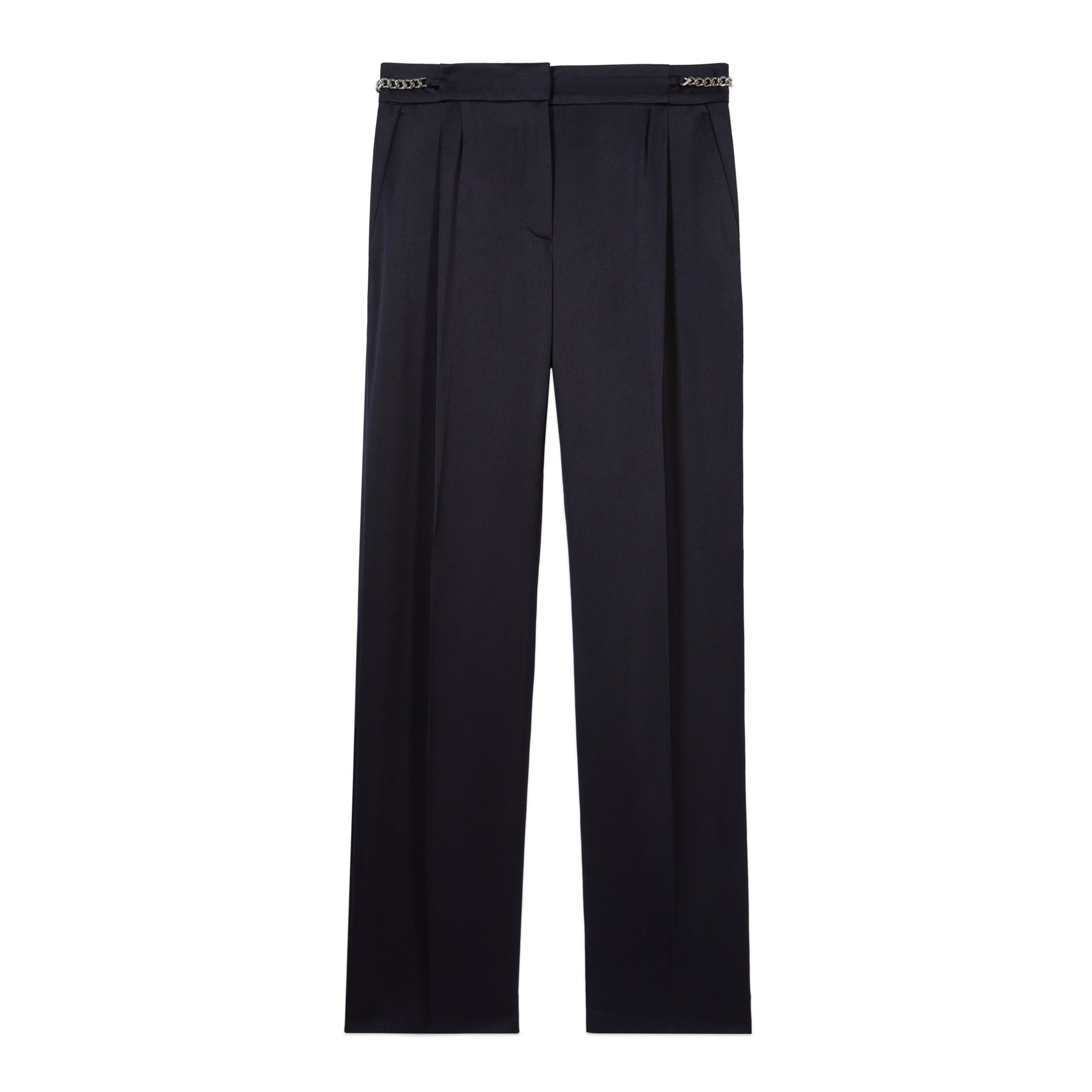 Trousers With Chains | Women | Navy Blue