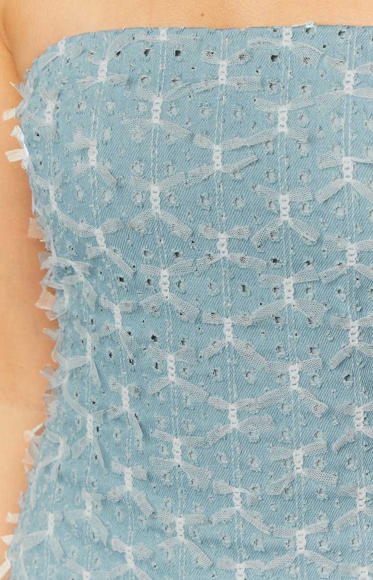 Turn It Up Strapless Mini Dress | Denim