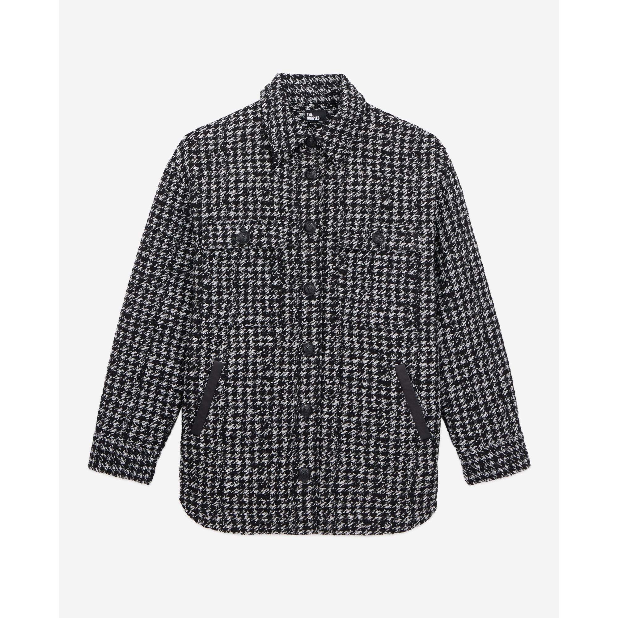 Tweed Overshirt Jacket | Women | Black x White