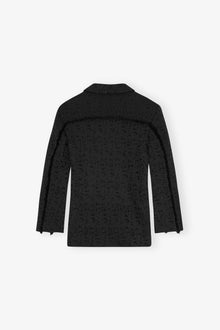 Tweed Suiting Blazer | Black