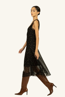 Twila Dress | Black Polka Dot
