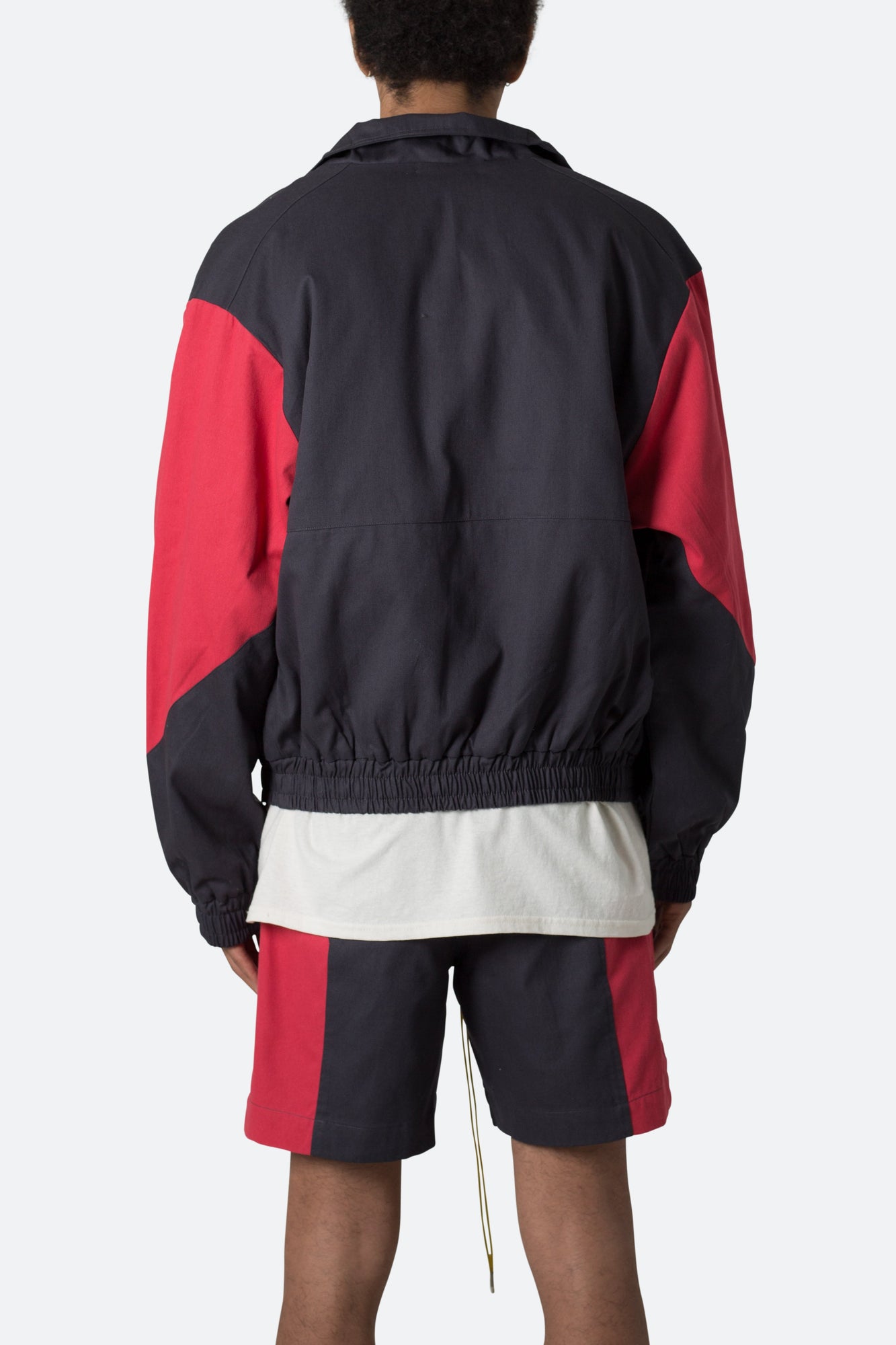 Twill Racing Jacket | Black x Red