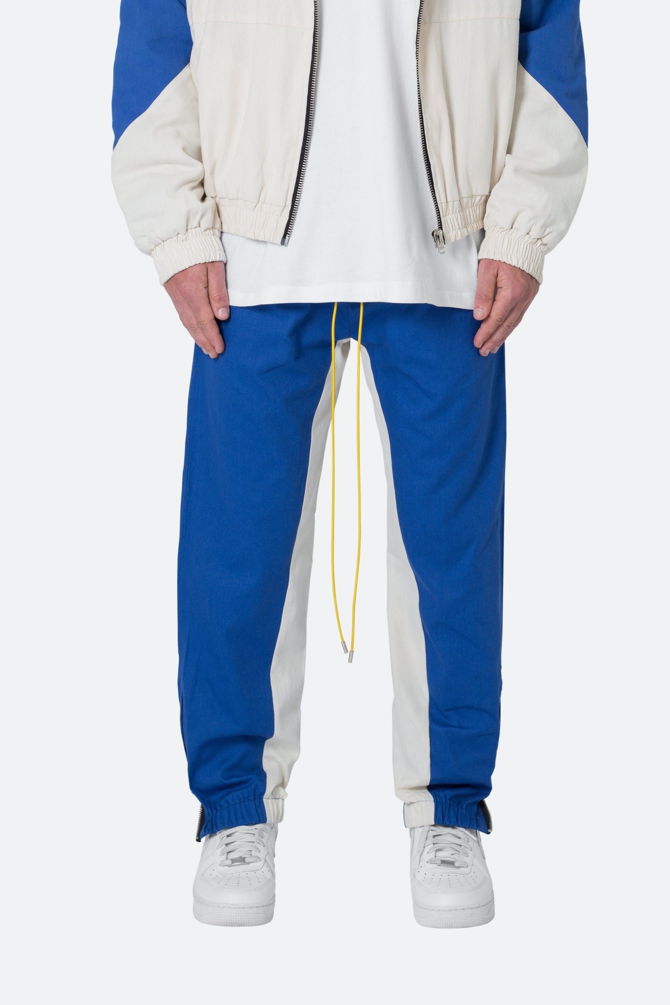 Twill Racing Pants | Blue x Natural