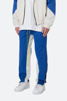 Twill Racing Pants | Blue x Natural