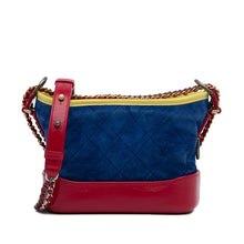 Chanel Pre-Owned Small Gabrielle Suede Crossbody Bag | Women | Blue x Red x Multi