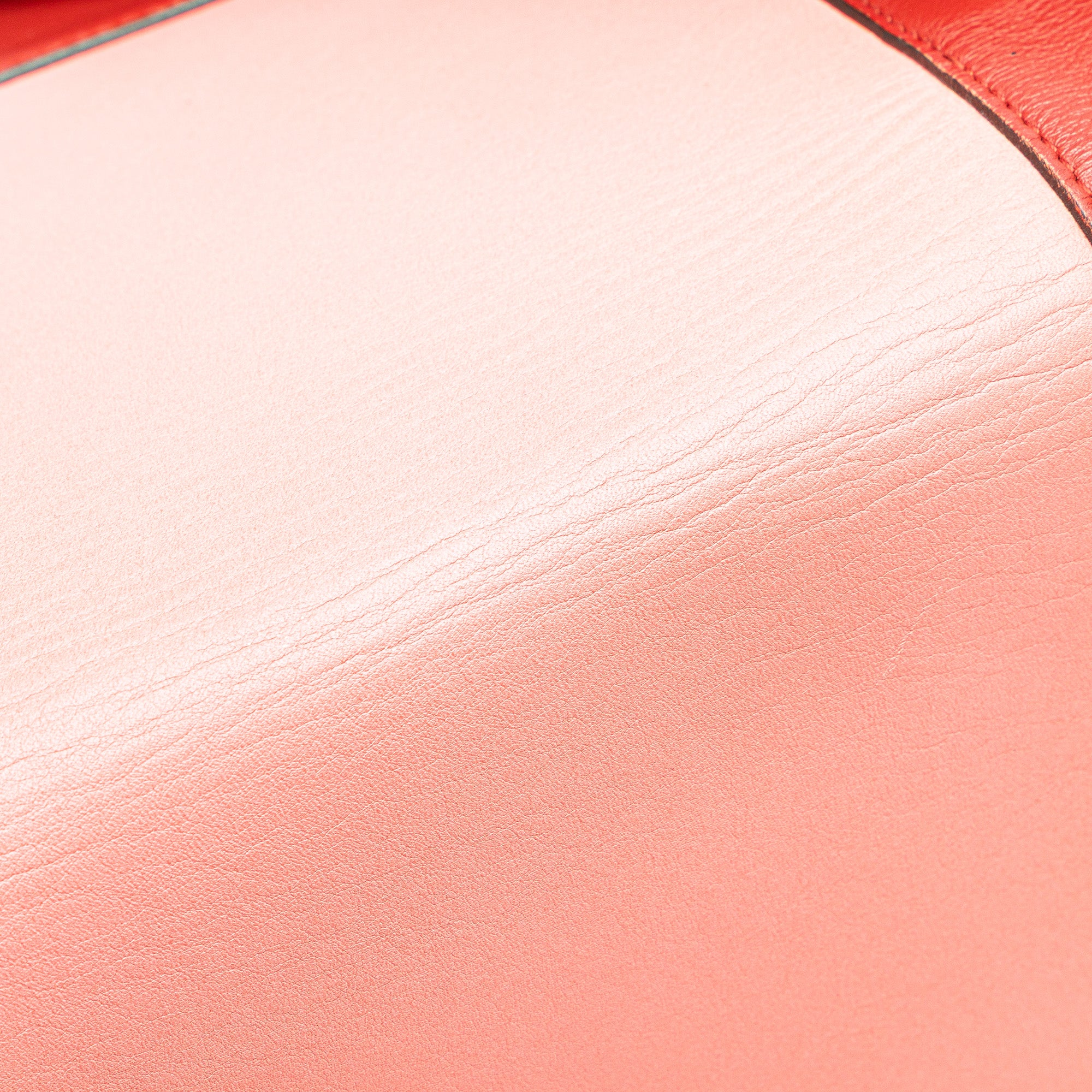 Celine | Pre-Owned Leather Frame Shoulder Bag | Pink/Salmon/Red