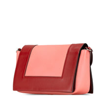 Celine | Pre-Owned Leather Frame Shoulder Bag | Pink/Salmon/Red