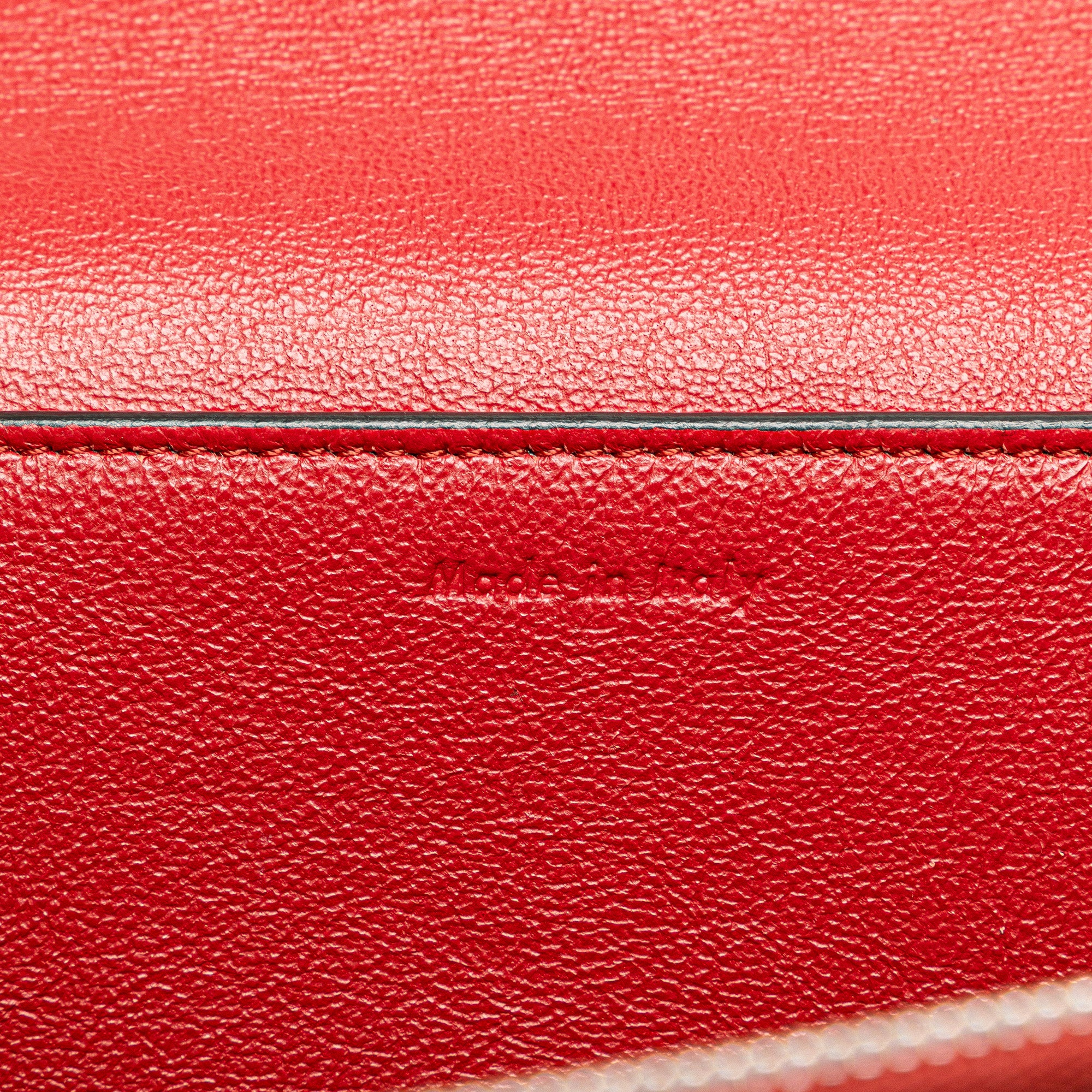 Celine | Pre-Owned Leather Frame Shoulder Bag | Pink/Salmon/Red