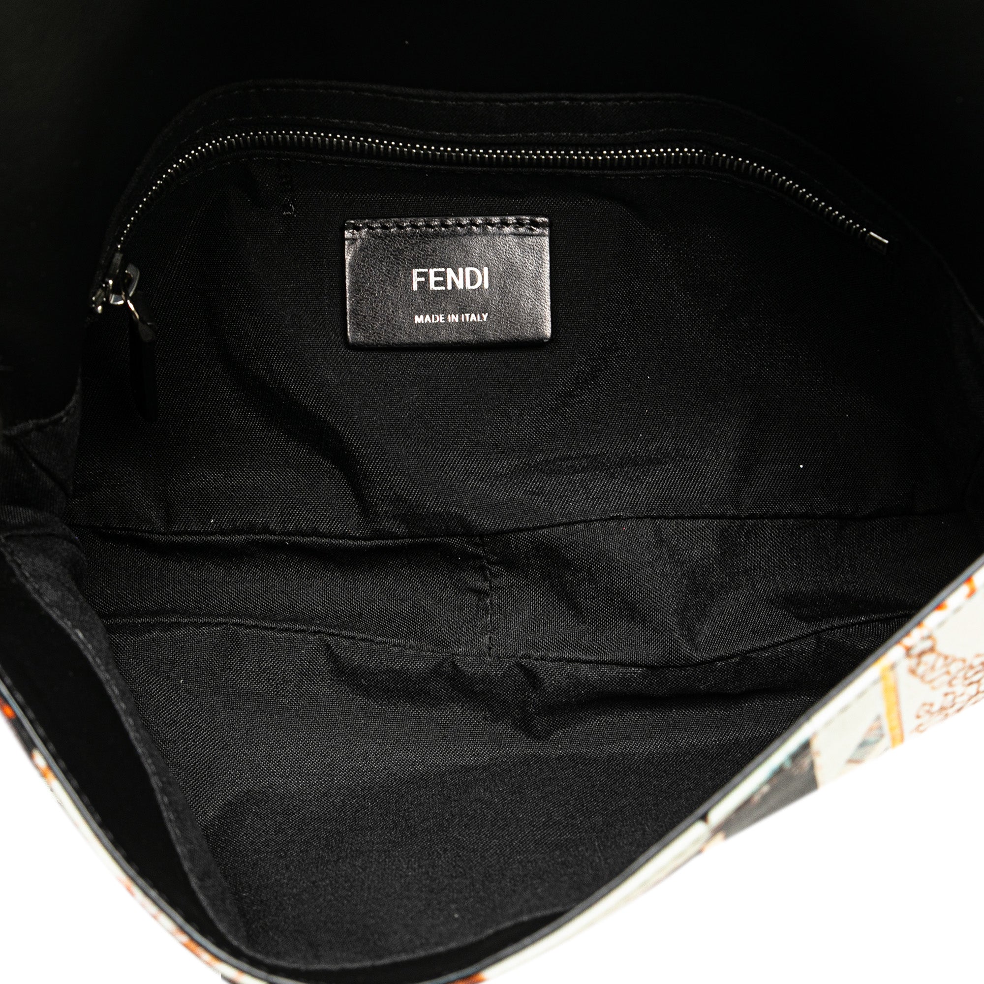 Fendi | Pre-Owned Nylon Karl Kollage Convertible Belt Baguette | White