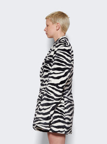 Women | VETEMENTS | Fleece Hourglass Tailored Jacket | Zebra