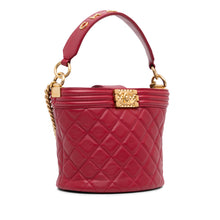 Chanel | Pre-Owned Calfskin Boy Bucket Bag | Red