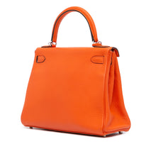 Hermes | Pre-Owned Togo Kelly II Retourne 28 | Orange
