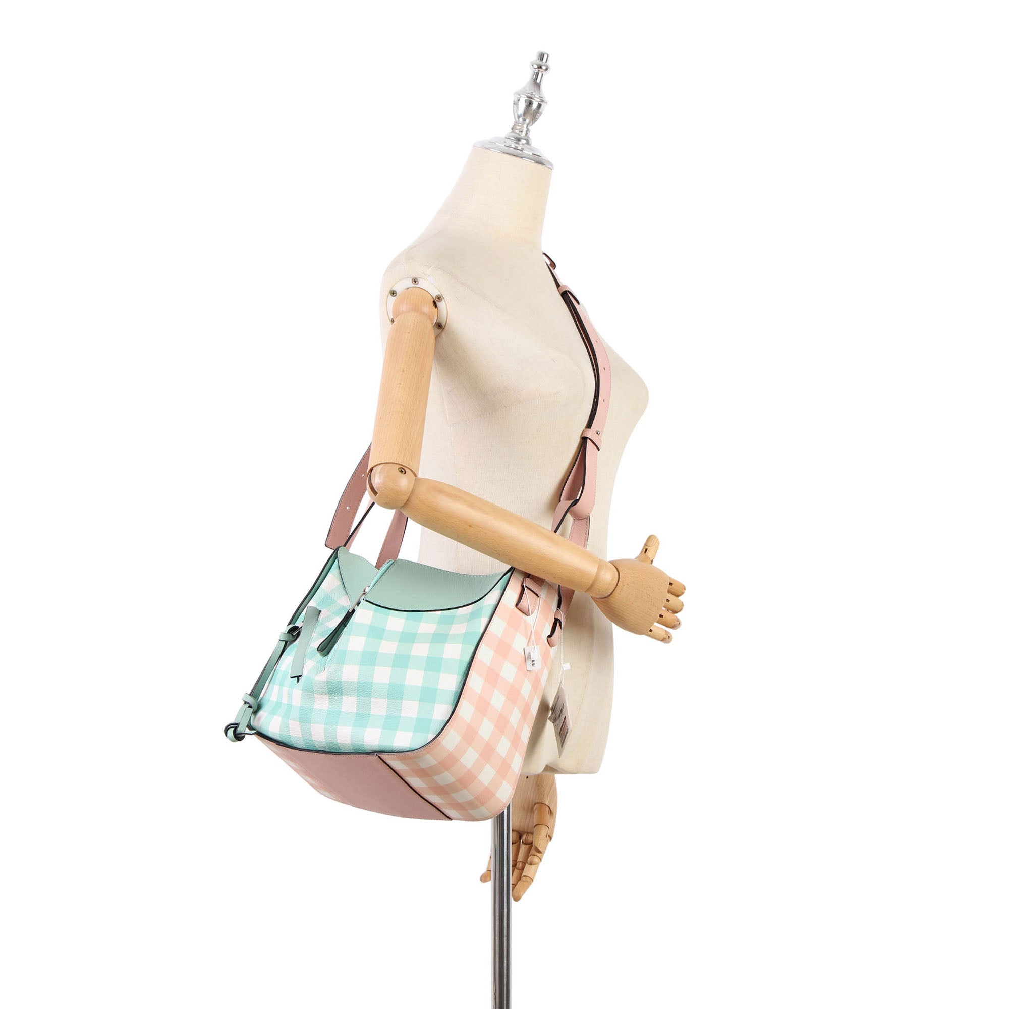 Loewe Pre-Owned Small Hammock Gingham | Women | Pink