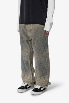 Ultra Baggy Chainlink Double Knee Pants | Khaki