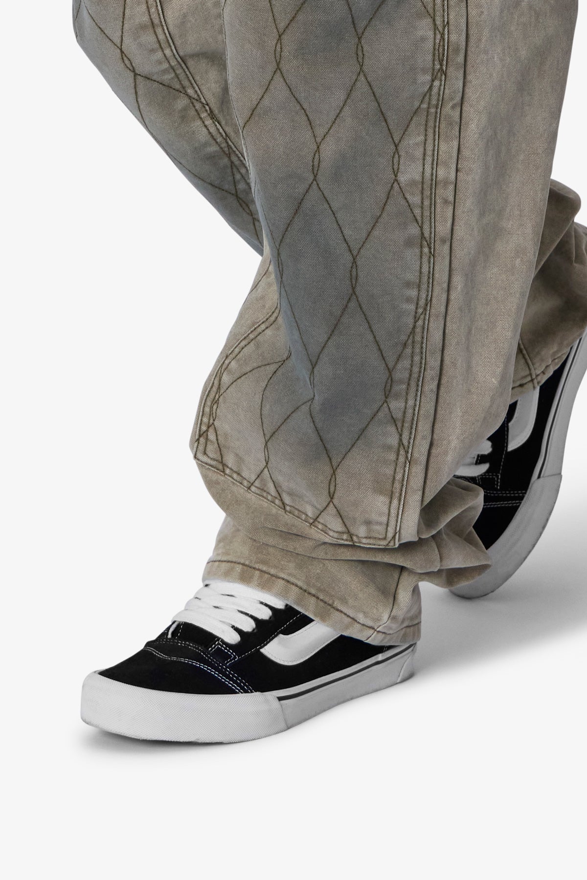 Ultra Baggy Chainlink Double Knee Pants | Khaki