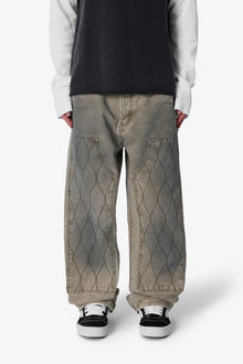 Ultra Baggy Chainlink Double Knee Pants | Khaki