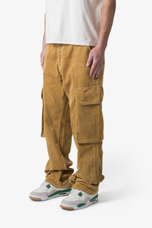 Ultra Baggy Corduroy Cargo Pants | Khaki