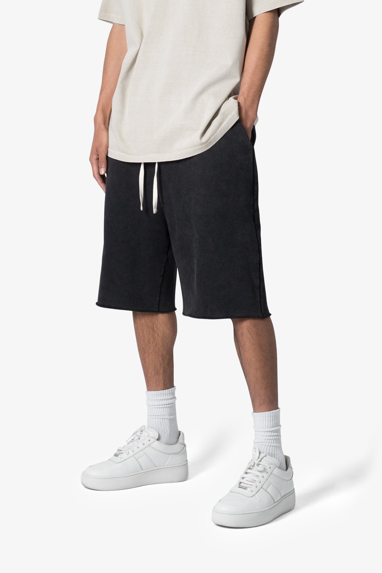 Ultra Baggy Sweatshorts | Washed Black