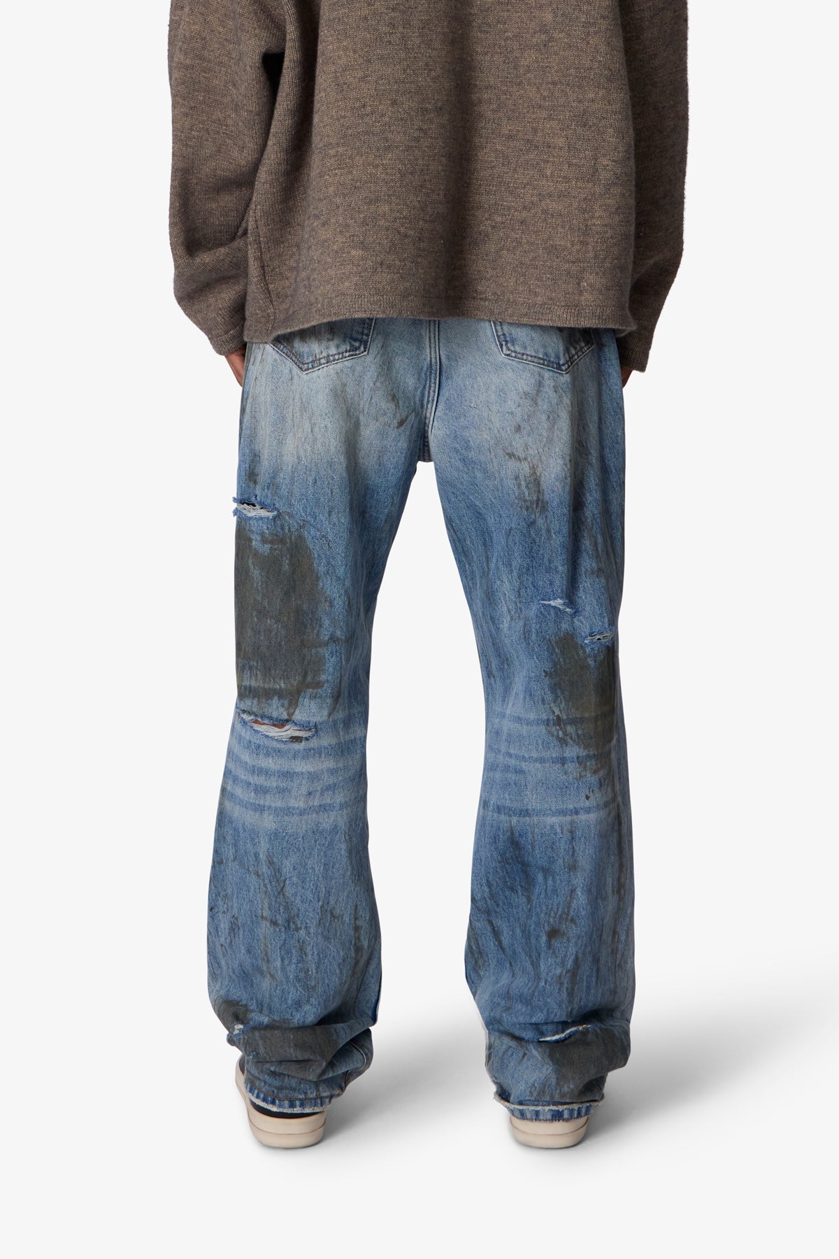 Ultra Baggy Thrashed Denim | Blue