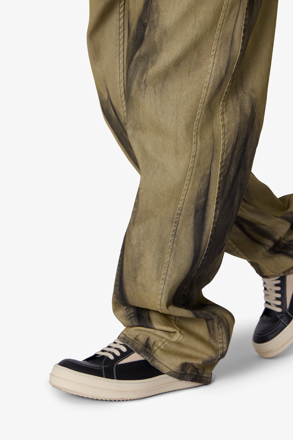 Ultra Baggy Tie Dye Denim | Black x Green