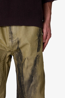 Ultra Baggy Tie Dye Denim | Black x Green