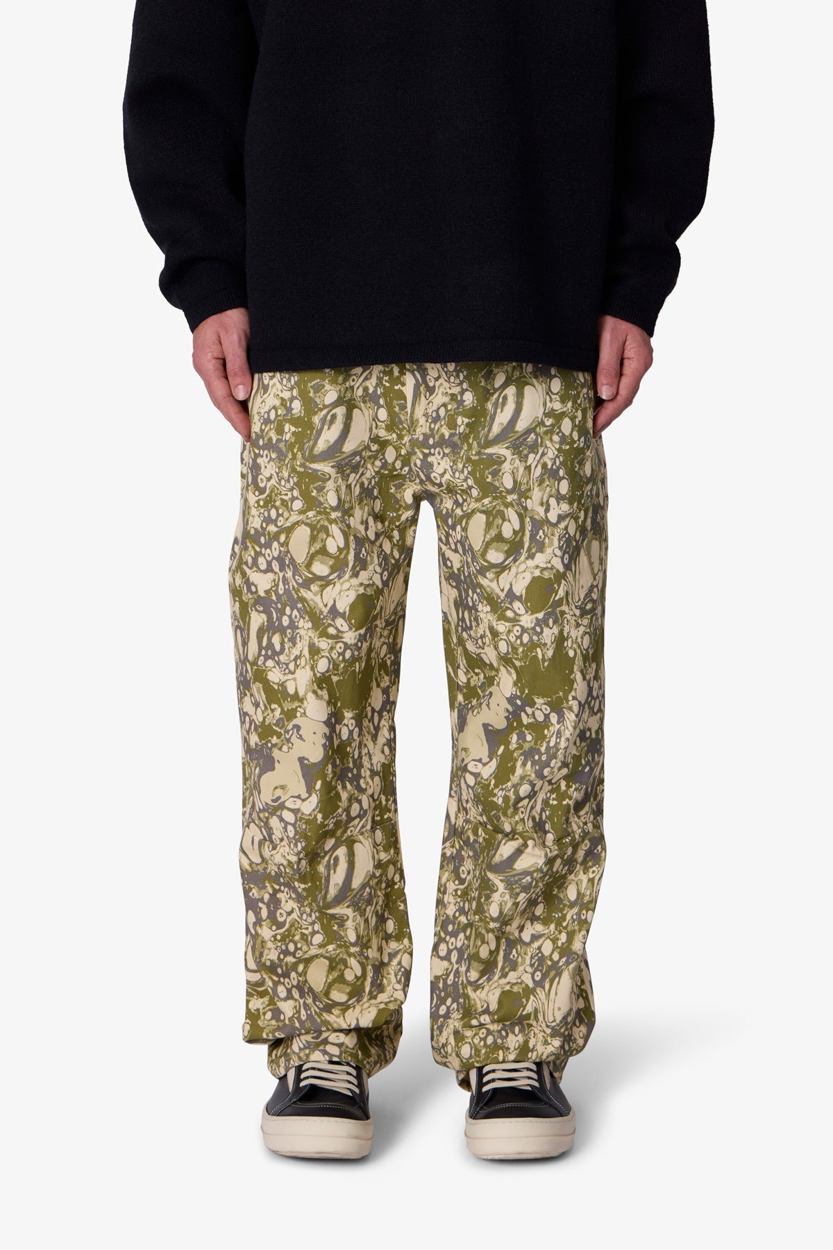 Ultra Baggy Welted Pocket Denim | Olive