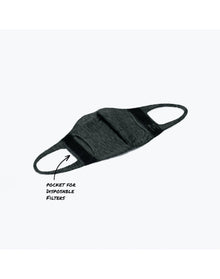 Unisex | 3D Print Knit Mask | Dark Grey