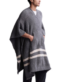 Unisex | Cozychic 3 In 1 Poncho | Graphite-Stone