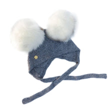 Unisex | Honeycomb Grey Faux Fur Bonnet | Gray