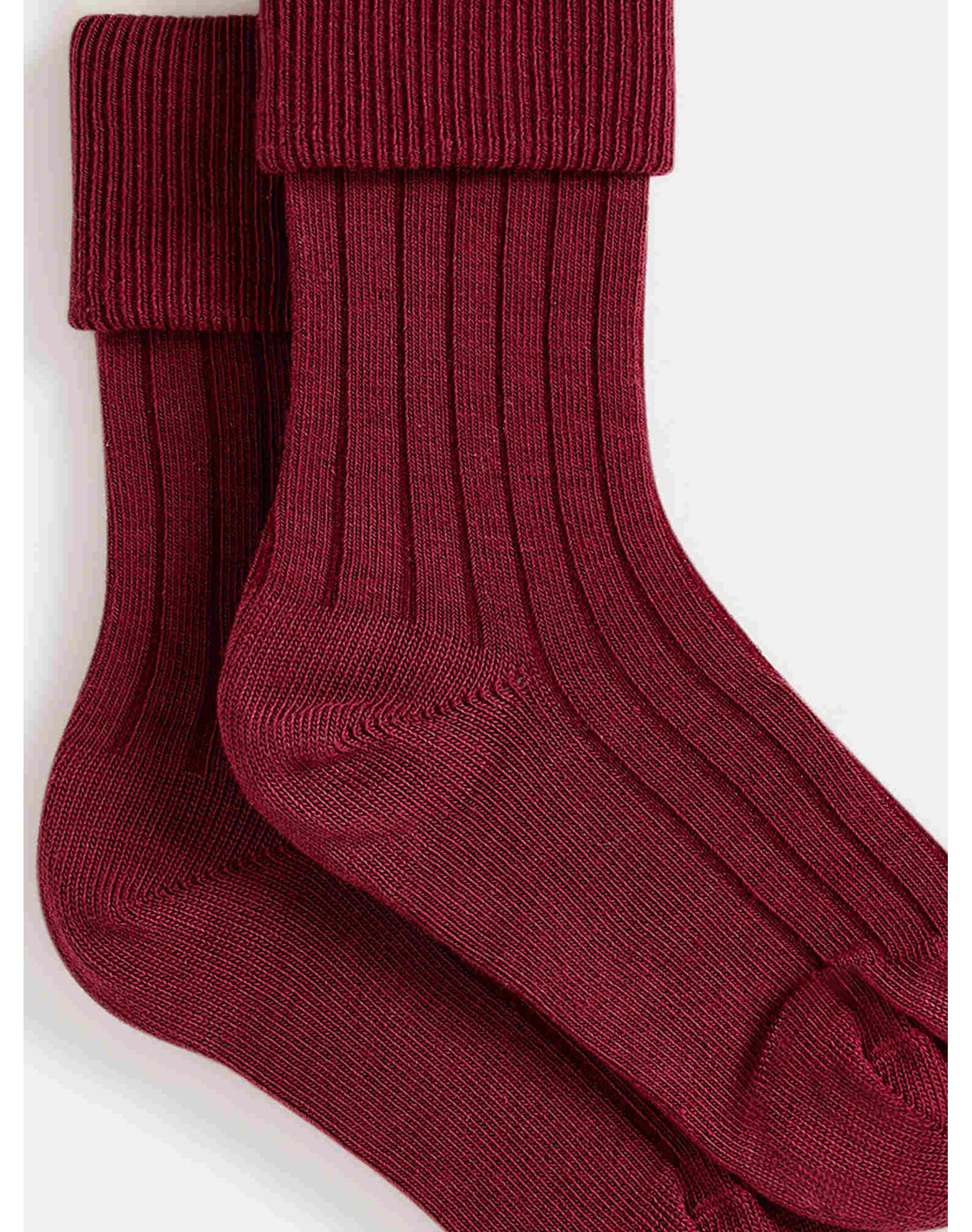 Unisex | Thorild Ribbed Socks | Plum