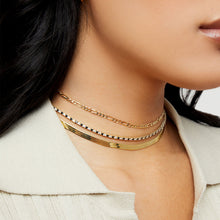 gold figaro chain choker