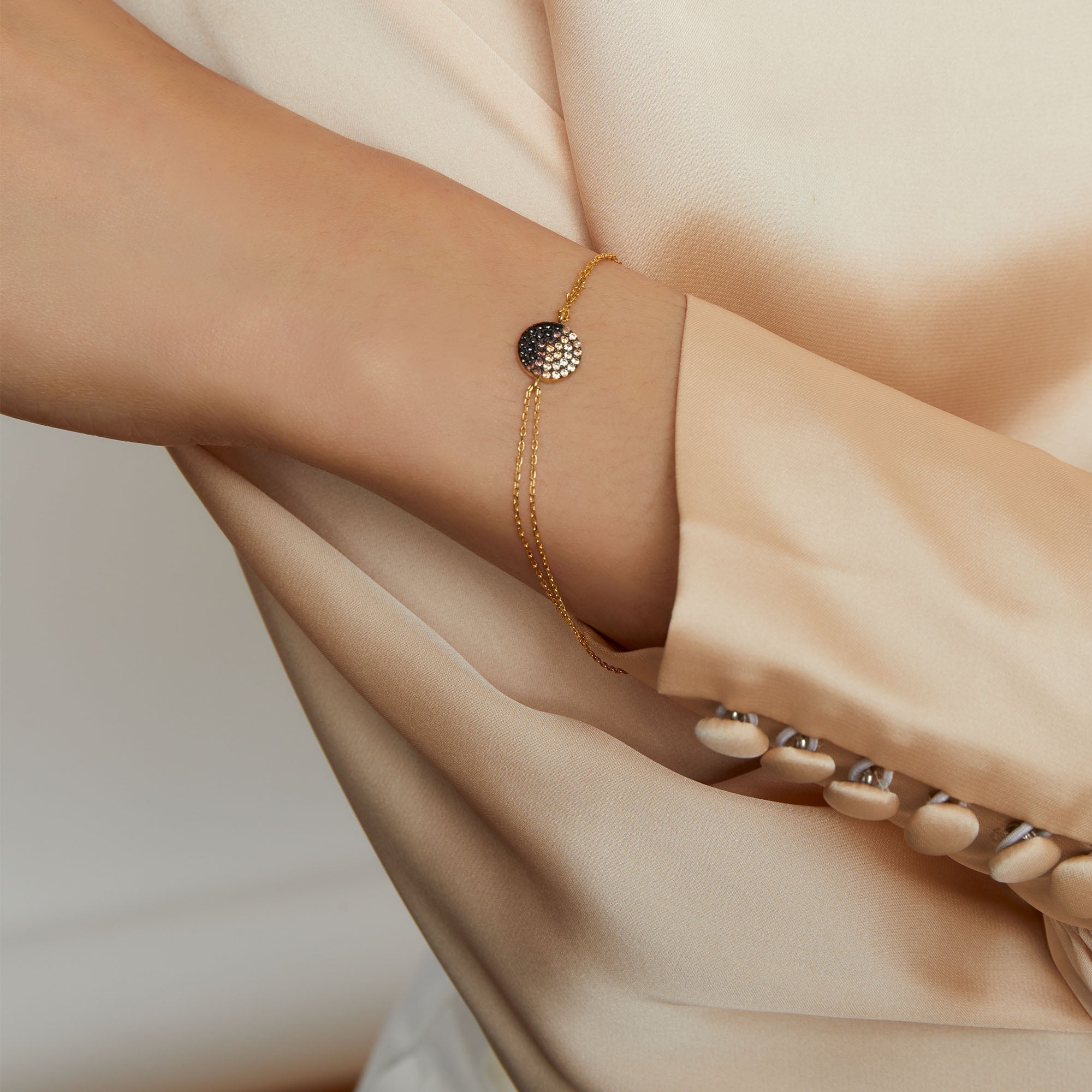 The Ombre Circle Bracelet | Brown