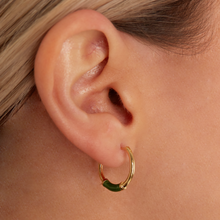 The Small Enamel Hoop | Navy