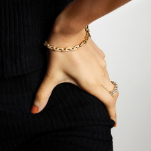 The Iced Out Cable Link Bracelet | 18KT Gold Vermeil & Sterling Silver