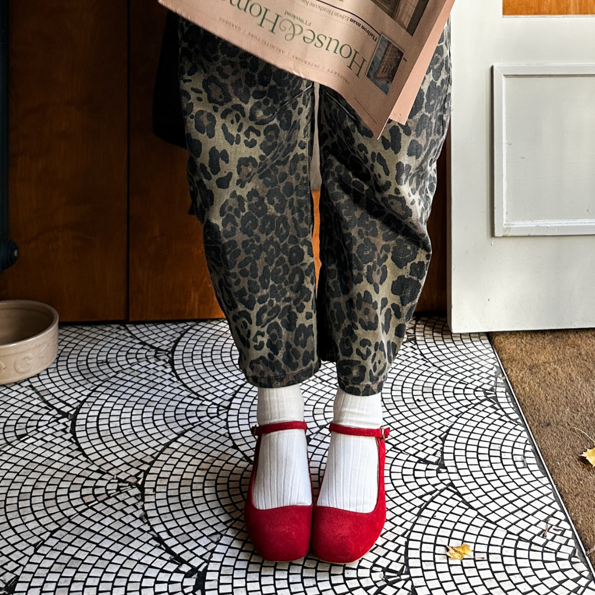 Womens | Luna Heeled Mary Jane | Red