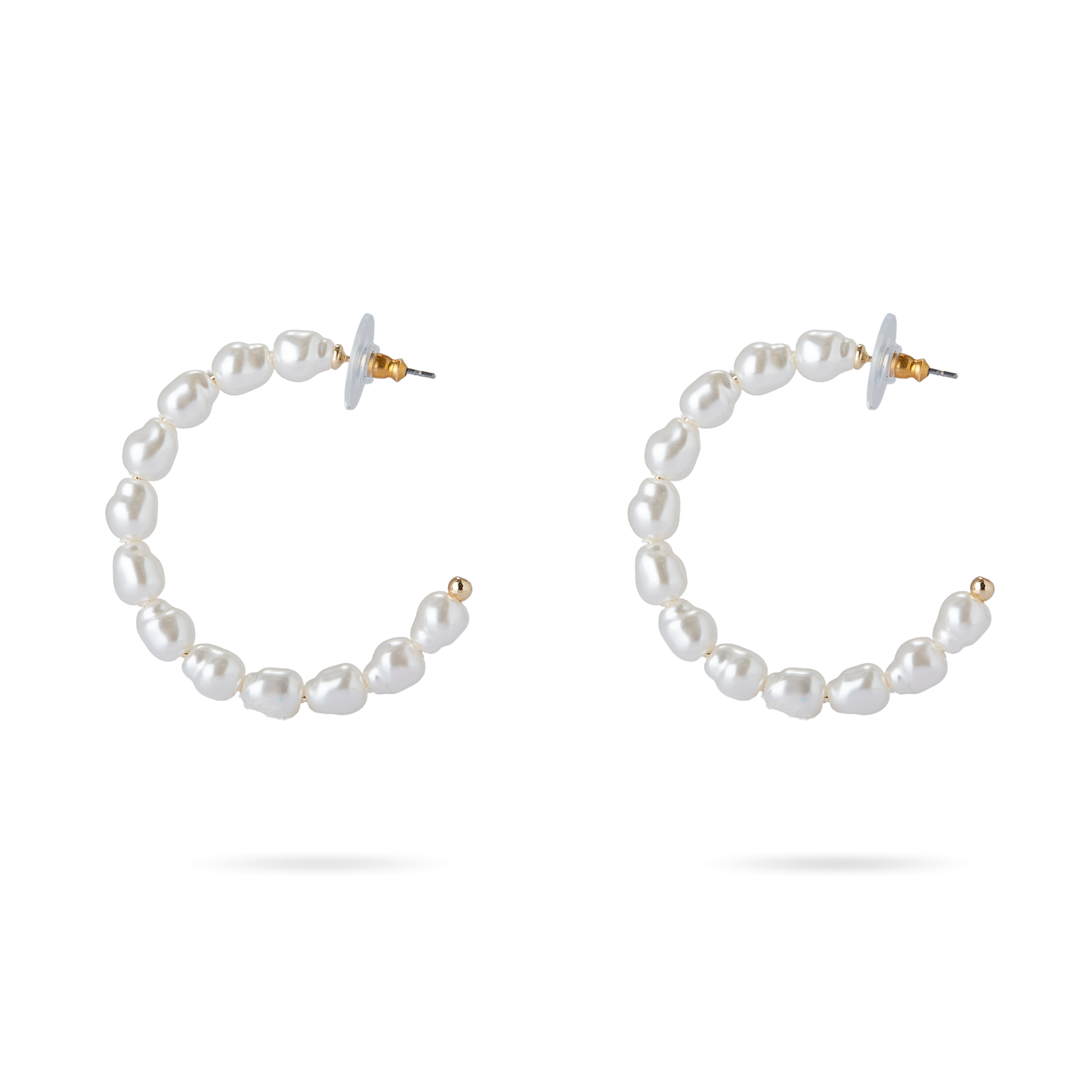 The Pearl Hoop | Gold