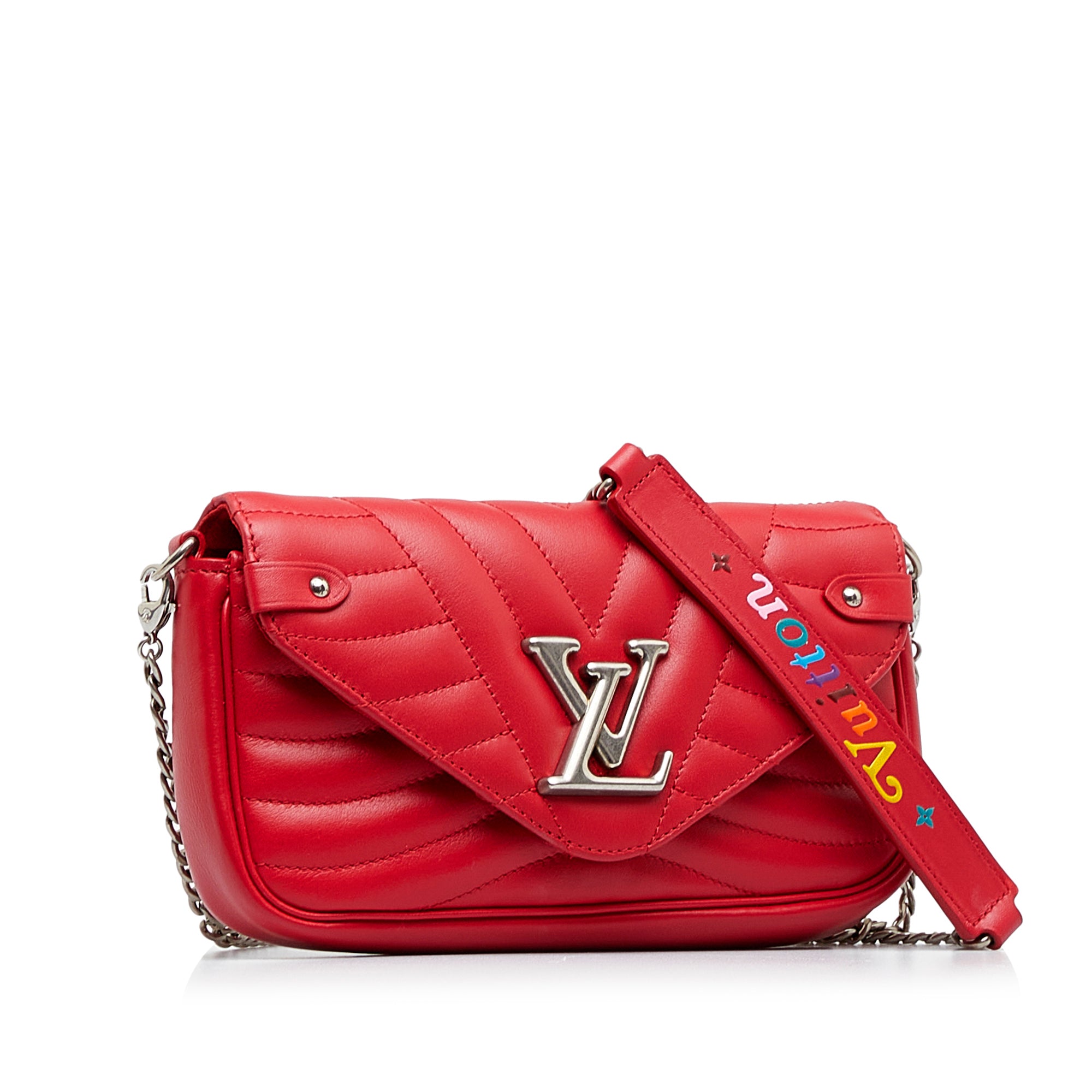 Louis Vuitton Pre-Owned New Wave Chain Pochette | Women | Red